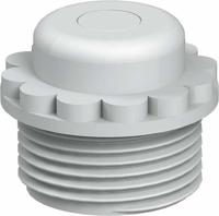 OBO Bettermann 90 M25 GE Trapvormige nippel Polyethyleen Lichtgrijs 1 stuk(s) - thumbnail