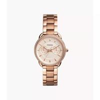 Fossil Heren Tailor Rose-Goud roestvrij staal multifunctioneel horloge ES4264 - thumbnail