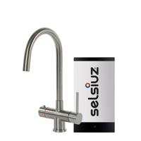 Selsiuz Inox kokend water kraan met single boiler en C-uitloopkraan copper - thumbnail