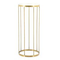 By-Boo Bijzettafel 'Caesar' 70 x 30cm, kleur Goud - thumbnail