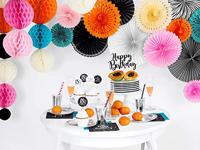 Cake topper Happy Birthday Zwart - thumbnail