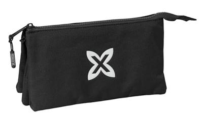 Pennenetui met 3 vakken Munich Negro Zwart 22 x 12 x 3 cm