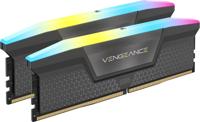 Memoria RAM - CORSAIR - Vengeance RGB DDR5 RAM 32 GB (2x16 GB) 6000 MHz CL36 AMD Expo iCUE compatibile - Grigio (CMH32GX5M2E6000Z36) - thumbnail