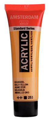 Royal Talens Amsterdam Standard Series Acrylverf Tube 20 ml - Goudgeel 253 Royal Talens Amsterdam Standard Series Acrylverf Tube 20 ml - Goudgeel 253