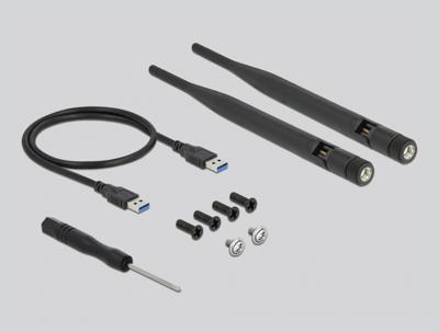 Abi Delock usb 3.0 converter voor m.2 key b module met sim slot en behuizing