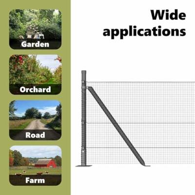 VidaXL Afrasteringspaal grijs 10 x 0,4 m (12 x 12 mm gaas)