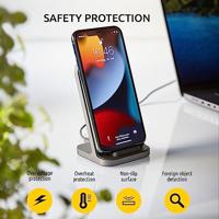 Intenso BSA2 Smartphone Zwart USB Draadloos opladen Snel opladen Binnen - thumbnail