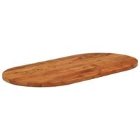 Tafelblad ovaal 80x40x3,8 cm massief acaciahout - thumbnail