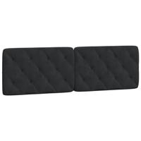 Bed met matras fluweel zwart 160x200 cm - thumbnail