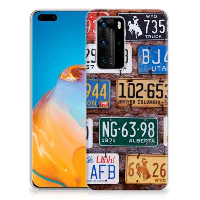 Huawei P40 Pro Siliconen Hoesje met foto Kentekenplaten Huawei P40 Pro Siliconen Hoesje met foto Kentekenplaten