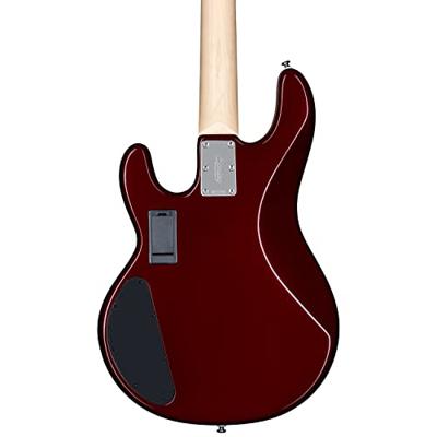Sterling by Music Man StingRay Ray4 HH Candy Apple Red elektrische basgitaar