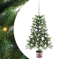 VidaXL Kerstboom met 150 led met standaard groen 90 cm pe - thumbnail