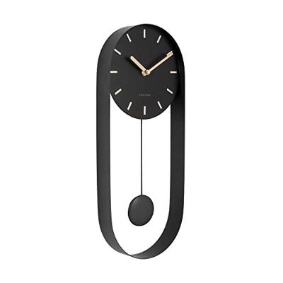 Karlsson Wandklok PendulumCharm zwart - Ø 20 x 50cm - KA5822BK