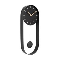 Karlsson Wandklok PendulumCharm zwart - Ø 20 x 50cm - KA5822BK - thumbnail