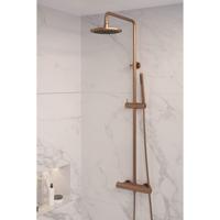 Regendouche Brauer Copper Showerpipe Met Thermostaat 20 cm Koper Brauer - thumbnail
