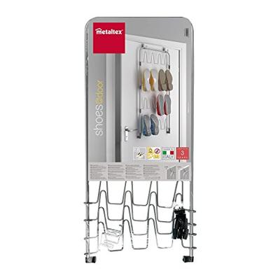 Tomado-Metaltex over the door space saver shoes@door schoenenetage voor deur zilver - thumbnail