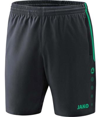 JAKO 6218 Short Competition 2.0 - Antraciet/Turkoois - XXL