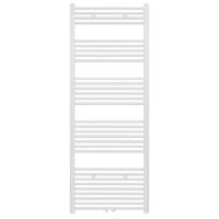 Designradiator BWS Nile Gobi 180x60cm Geborsteld Mat Wit Midden/zij-aansluiting - thumbnail