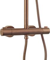 Ben Lavion 250 Cool regendoucheset Ø25cm geborsteld koper pvd - thumbnail