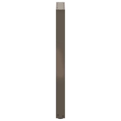 Console tafelpoten 2 st U-vormig 38x(72-73) cm staal naturel