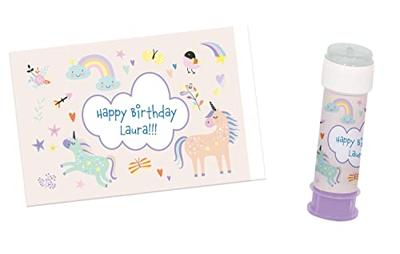 Eenhoorn Bellenblaas Stickers (6st)