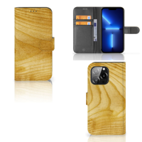 iPhone 13 Pro | Book Style Case | Licht Hout - thumbnail