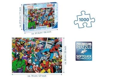 Ravensburger - challenge puzzel marvel superhelden 1000st.