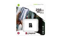 Micro SD geheugenkaart met adapter Kingston Canvas Select Plus 256GB 256 GB - thumbnail