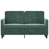 Tweezitsbank 120 cm fluweel donkergroen - thumbnail