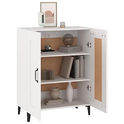 Dressoir 69,5x34x90 cm bewerkt hout wit