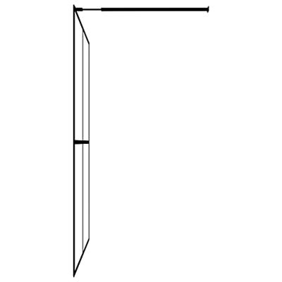 VidaXL Inloopdouchewand 118x190 cm mat gehard glas