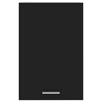 Hangkast 39,5x31x60 cm bewerkt hout zwart - thumbnail