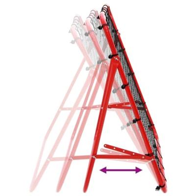 Voetbal kickback rebounder verstelbaar 100x100 cm - thumbnail
