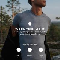 Falke Wool-Tech Light T-shirt Heren Grey-Heather M - thumbnail