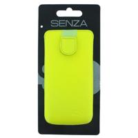 Senza Leather Slide Case Neon Yellow Size M-Large - thumbnail