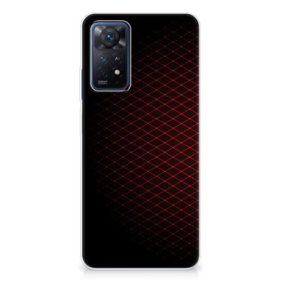 Xiaomi Redmi Note 11 Pro 5G | TPU bumper | Geruit Rood