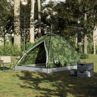 VidaXL Koepeltent 4-persoons waterdicht camouflage - thumbnail