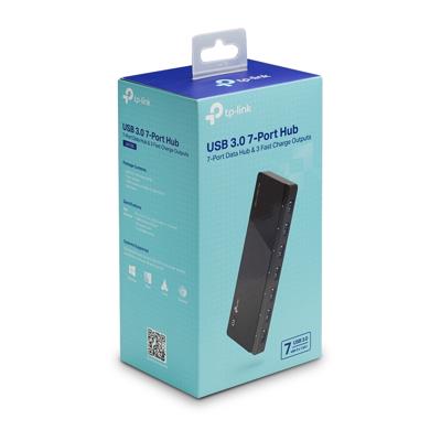 TP-Link UH700 interface hub USB 3.2 Gen 1 (3.1 Gen 1) Micro-B 5000 Mbit/s Zwart TP-Link UH700 interface hub USB 3.2 Gen 1 (3.1 Gen 1) Micro-B 5000 Mbit/s Zwart