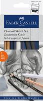 Faber Castell fc-114002 houtskoolset faber-castell 7-delig - thumbnail