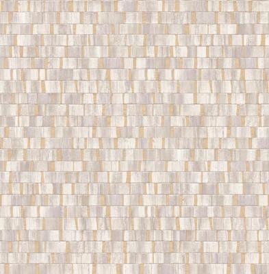 Dutch Wallcoverings Artisan Small Metallic Wood - Purple/Gold