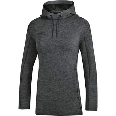 JAKO 6729D Sweater Met Kap Premium Basics Dames - Antraciet Gemeleerd - 42 JAKO 6729D Sweater Met Kap Premium Basics Dames - Antraciet Gemeleerd - 42