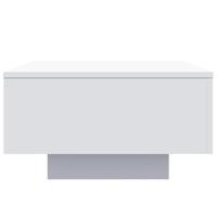 Salontafel 55x55x31 cm bewerkt hout wit - thumbnail