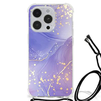 Back Cover voor iPhone 14 Pro Max Watercolor Paars Back Cover voor iPhone 14 Pro Max Watercolor Paars