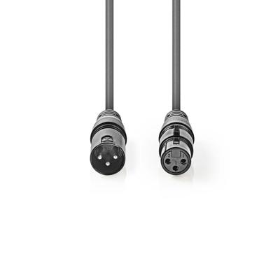 Nedis DMX-Adapterkabel | XLR 3-Pins Male naar XLR 3-Pins Female | 15 m | 1 stuks - COTG15012GY150 COTG15012GY150 Nedis DMX-Adapterkabel | XLR 3-Pins Male naar XLR 3-Pins Female | 15 m | 1 stuks - COTG15012GY150 COTG15012GY150