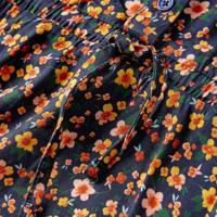 Kinderjurk met lange mouwen 104 marineblauw - thumbnail