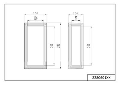 Trio Led wandlampTimok zwart - 228060142
