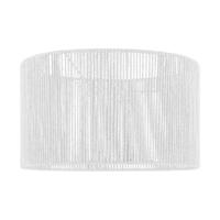 Papieren Woven Lampenkap - Cilindrisch - White - Moderne stijl - ø40 x 22 cm - E27 fitting - Voor Staand Lamp - Ontworpen voor woonkamer en eetkamer - thumbnail