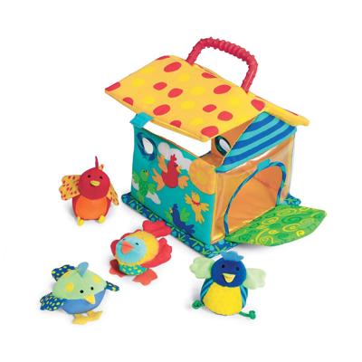 Manhattan Toy speelhuis vogels junior 20 cm polyester 5 delig Manhattan Toy speelhuis vogels junior 20 cm polyester 5 delig