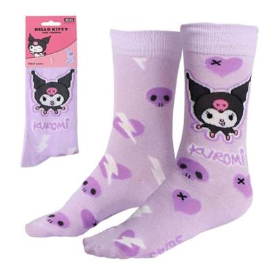 Sanrio Socks Kuromi Purple 36-43