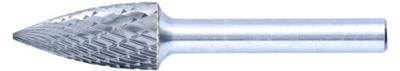 PFERD TOOLS 21000097 Freesstift Spitsboog Lengte 65 mm Afmeting, Ø 12 mm Werklengte 25 mm Schachtdiameter 6 mm PFERD TOOLS 21000097 Freesstift Spitsboog Lengte 65 mm Afmeting, Ø 12 mm Werklengte 25 mm Schachtdiameter 6 mm